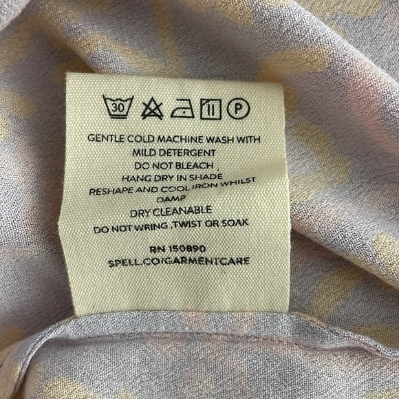 Spell Sweet Nothings Short Sleeve Blouse Sugar Plum Small NWT Boho Festival - Picture 9 of 13